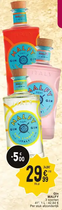 Cora MALFY Gin 70 cl aanbieding