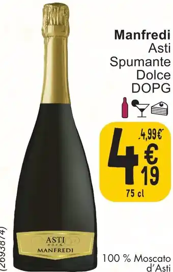 Cora Manfredi Asti Spumante Dolce DOPG 75 cl aanbieding