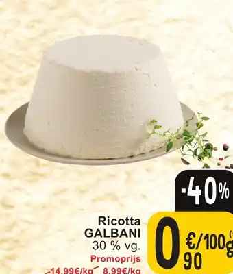 Cora GALBANI Ricotta 30 % vg. 100g aanbieding