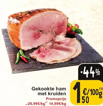 Cora Gekookte ham met kruiden 100g aanbieding