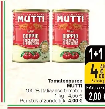 Cora Tomatenpuree mutti aanbieding