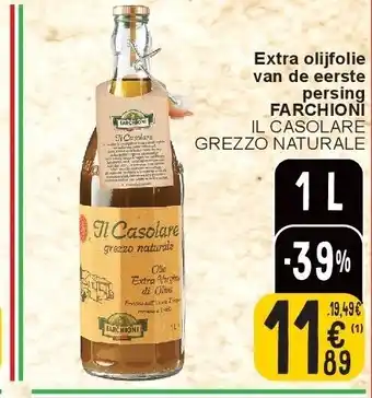 Cora Extra olijfolie van de eerste persing farchioni aanbieding