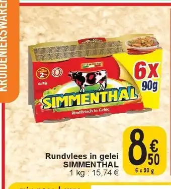 Cora Rundvlees in gelei simmenthal aanbieding