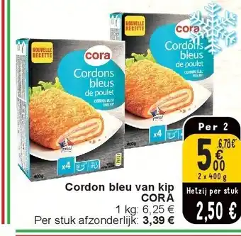 Cora Cordon bleu van kip cora aanbieding