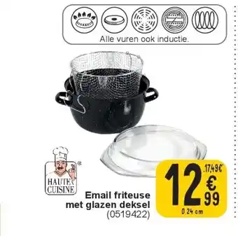 Cora Email friteuse met glazen deksel aanbieding