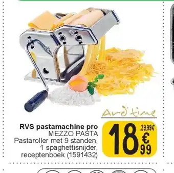Cora Rvs pastamachine pro aanbieding