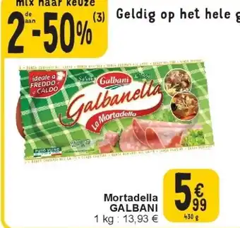 Cora Mortadella galbani aanbieding