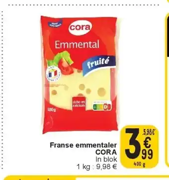 Cora Franse emmentaler cora aanbieding
