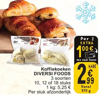 Cora DIVERSI FOODS Koffiekoeken aanbieding