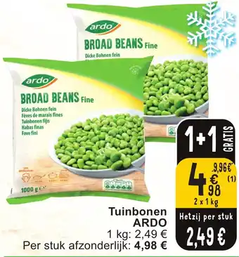 Cora Ardo Tuinbonen 2 x 1kg aanbieding