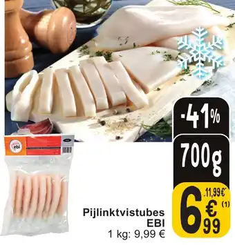 Cora EBI Pijlinktvistubes 700g aanbieding