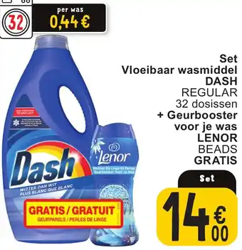 Cora Dash Set Vloeibaar wasmiddel aanbieding