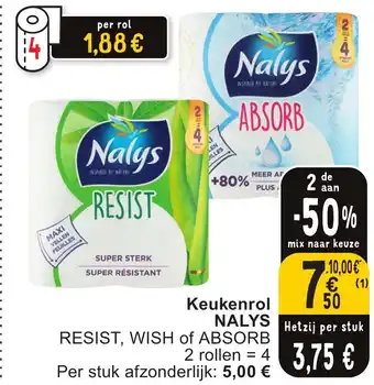 Cora NALYS Keukenrol aanbieding