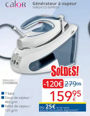 Eldi Générateur à vapeur aanbieding