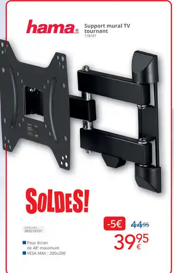 Eldi Support mural tourant 118101 aanbieding