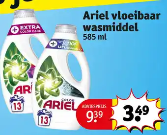Kruidvat Ariel vloeibaar wasmiddel 585 ml aanbieding