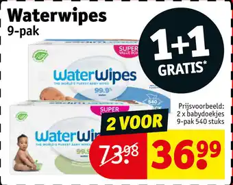 Kruidvat Waterwipes 9 pak aanbieding