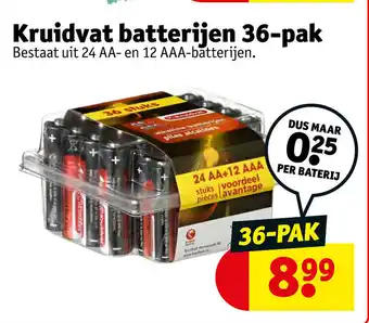 Kruidvat Kruidvat batterijen 36 pak aanbieding