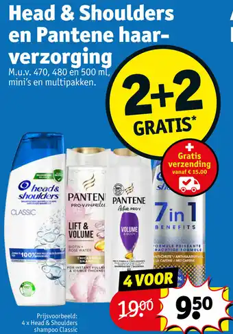 Kruidvat Head & Shoulders en Pantene haarverzorging aanbieding