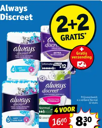 Kruidvat Always Discreet aanbieding