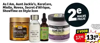 Kruidvat As I Am Aunt Jackie's KeraCare Mielle Novex Secret d Afrique ShowTime en Style Icon aanbieding