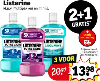 Kruidvat Listerine aanbieding