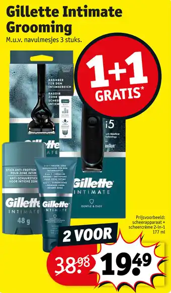 Kruidvat Gillette Intimate Grooming aanbieding