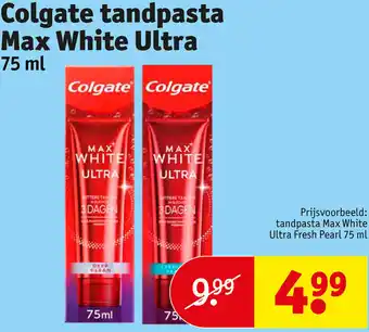 Kruidvat Colgate tandpasta Max White Ultra aanbieding