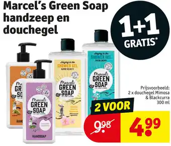 Kruidvat Marcel s Green Soap handzeep en douchegel aanbieding
