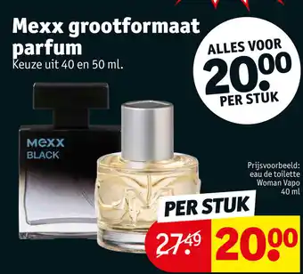 Kruidvat Mexx grootformaat parfum aanbieding