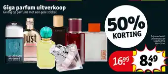 Giga parfum uitverkoop