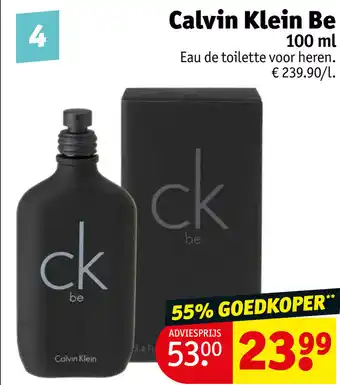 Kruidvat Calvin Klein Be 100ml aanbieding
