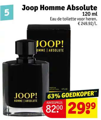 Kruidvat Joop Homme Absolute 120ml aanbieding