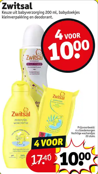 Kruidvat Zwitsal aanbieding