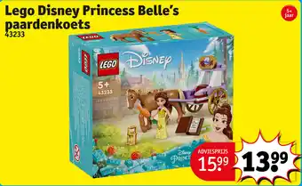 Kruidvat Lego Disney Princess Belles paardenkoets 43233 aanbieding