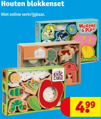 Kruidvat Houten blokkenset aanbieding