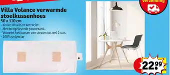 Kruidvat Villa Volance verwarmde stoelkussenhoes 50x110 cm aanbieding