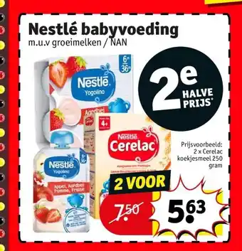 Kruidvat Nestlé babyvoeding aanbieding