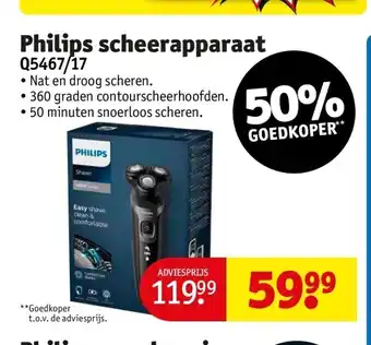 Kruidvat Philips scheerapparaat aanbieding