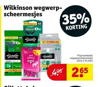 Kruidvat Wilkinson wegwerpscheermesjes aanbieding