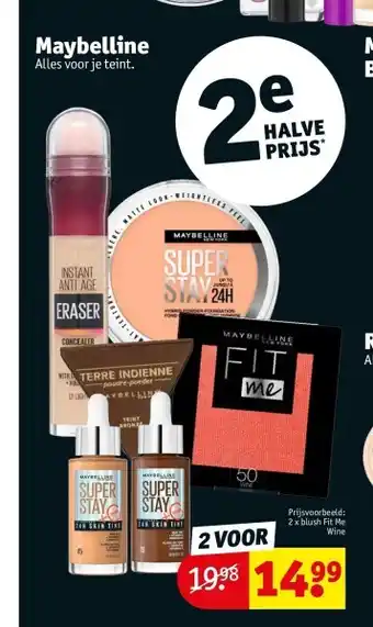 Kruidvat Maybelline aanbieding