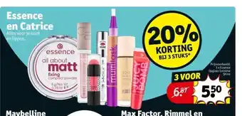 Kruidvat Essence en catrice aanbieding