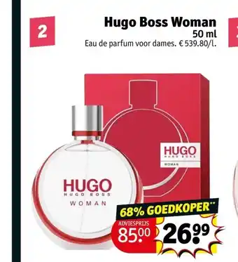 Kruidvat Hugo boss woman 50 ml aanbieding