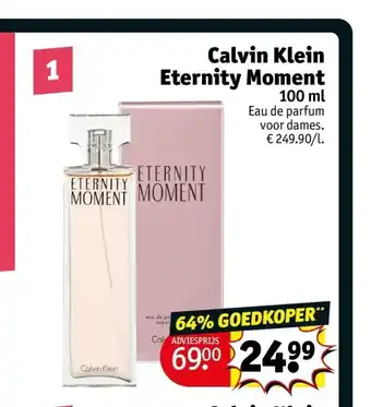 Kruidvat Calvin klein eternity moment 100 ml aanbieding