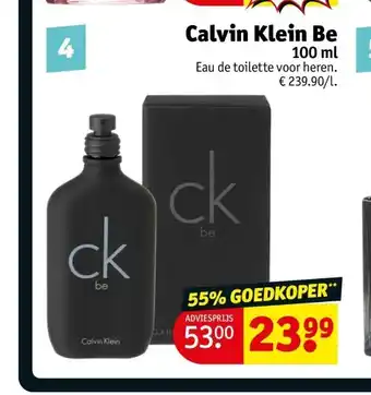 Kruidvat Calvin klein be 100 ml aanbieding