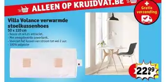 Kruidvat Villa volance verwarmde stoelkussenhoes aanbieding