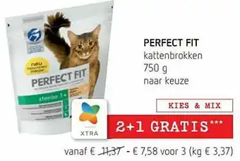 Spar Colruyt Perfect fit kattenbrokken aanbieding