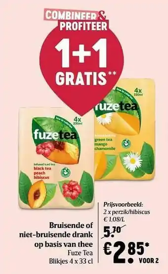 Fuze tea perzik-hibiscus
