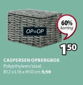 Jysk Caspersen opbergbox aanbieding