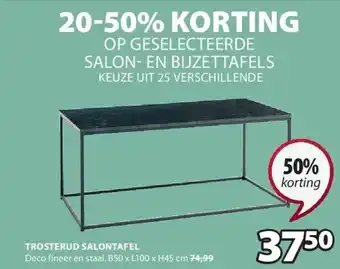 Jysk Trosterud salontafel aanbieding